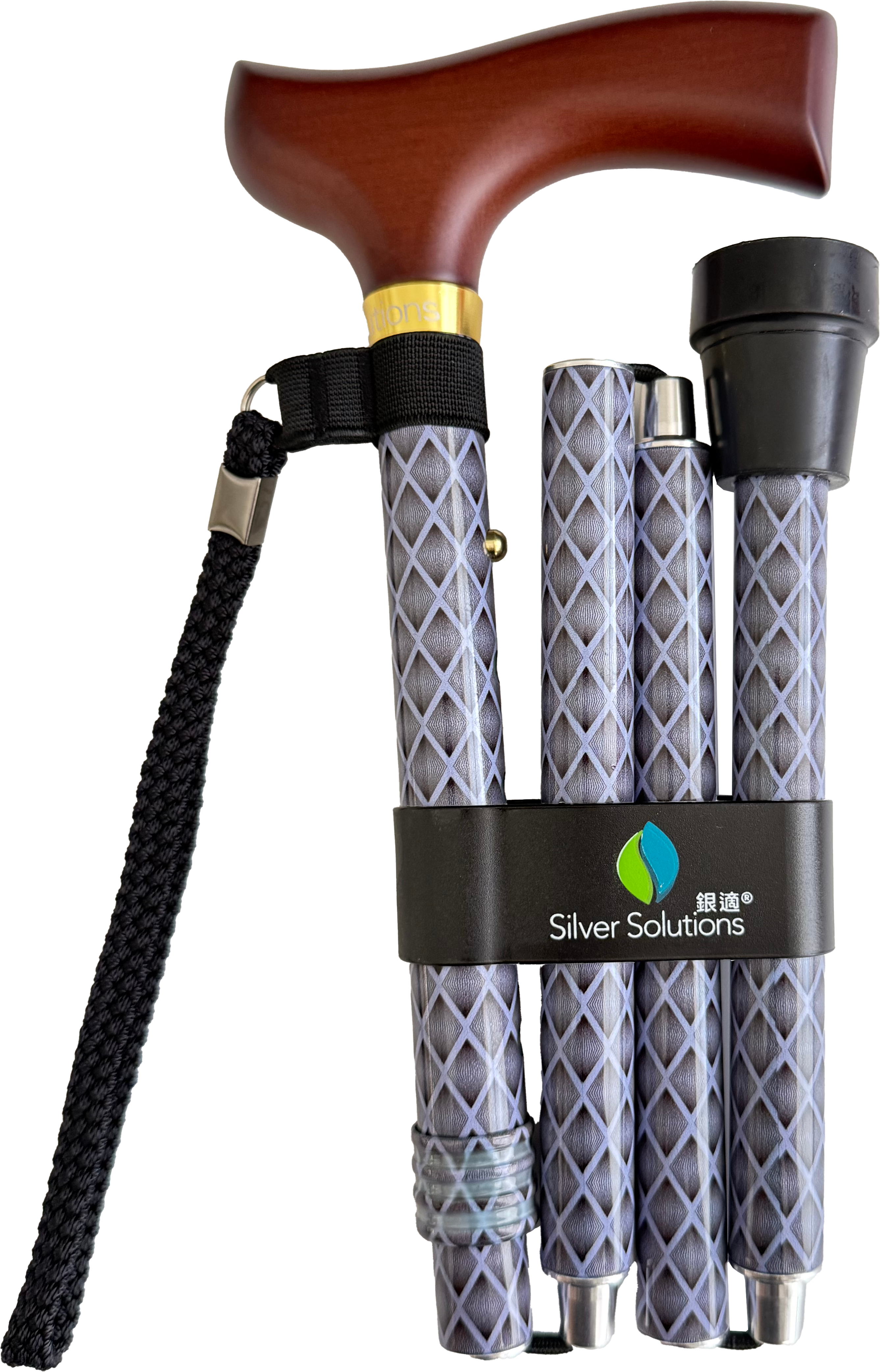 銀適摺合式拐杖 (多款顏色圖案)