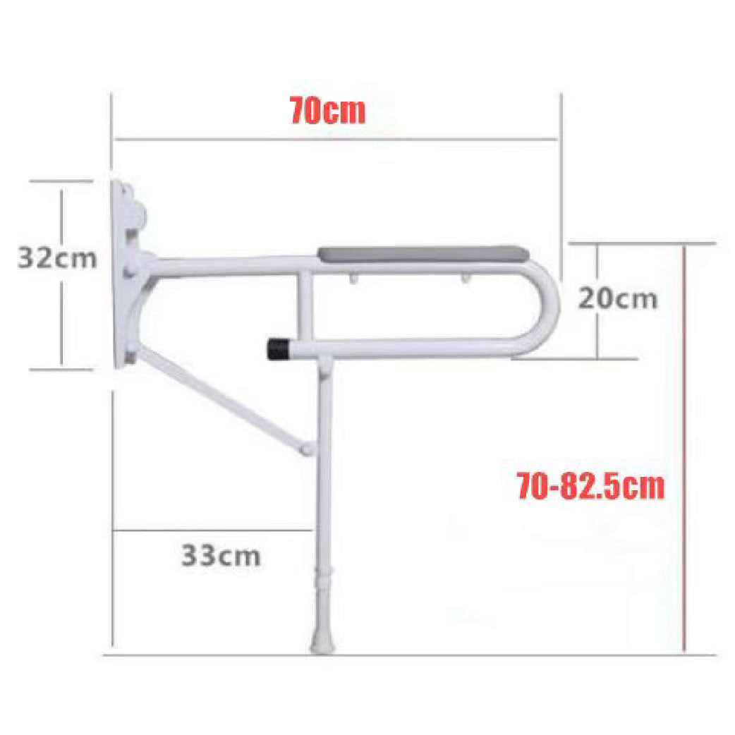 可摺式浴室U型扶手 (附支撐腳)