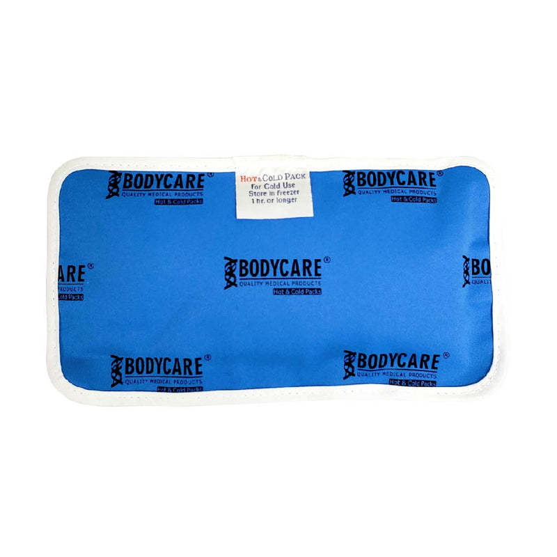 Bodycare 冷熱治療墊 (細) (12 x 22厘米)|Bodycare 冷熱治療墊由100%無毒性啫喱製造,冷療或熱療均可使用。治療墊連固定帶,適用於手腕、手肘及頭部。使用獨特防滲透布能使皮膚更為舒適,雙帶設計能容易固定身體任何部位,不會結冰及防止凍傷。