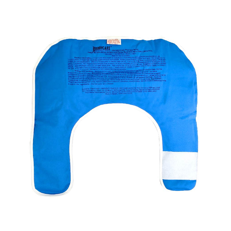 Bodycare 冷熱治療墊 (肩膊位) 由100%無毒性啫喱製造,冷療或熱療均可使用。治療墊連魔術貼,適用於肩膊和上背部。使用獨特防滲透布能使皮膚更為舒適,雙帶設計能容易固定身體任何部位,不會結冰及防止凍傷。