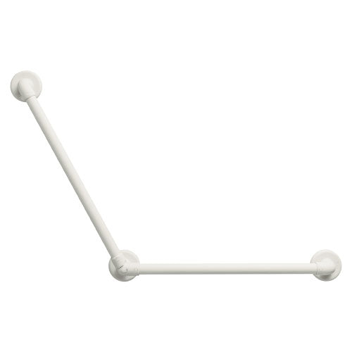 日本MAZROC AQUA L型浴室扶手提升浴室安全,適用於室內潮濕環境,如浴室及淋浴間,於廁所起身、坐下時,或進出浴缸時更容易施力,扶手角度可調整由90°至135°,配合用家需要,左或右方均可安裝,靈活性高,材質堅韌,外觀簡約,配合浴室環境,扶手直徑32mm,方便手指頭相扣不跣手,波浪形扶手表面,凹凸有致提升防滑效能,可因應個人需要切割。