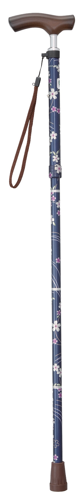 日本TacaoF 摺合式花紋拐杖的窄身頸部設計,有助使用者易於緊握手柄,減低因長時間用力握緊而造成的疲勞,另設有6段可調較高度供選擇,上落樓梯或斜路時,可按情況調整合適高度。此外,拐杖採用特製物料製造,比一般拐杖更防刮花及耐用,保持拐杖美觀。日本TacaoF 摺合式花紋拐杖備有膠圈可紮緊摺疊後的拐杖,方便存放及攜帶,接口順滑整齊,易於翻開及摺合拐杖,隨附的拐杖繩亦可防止拐杖跌下。