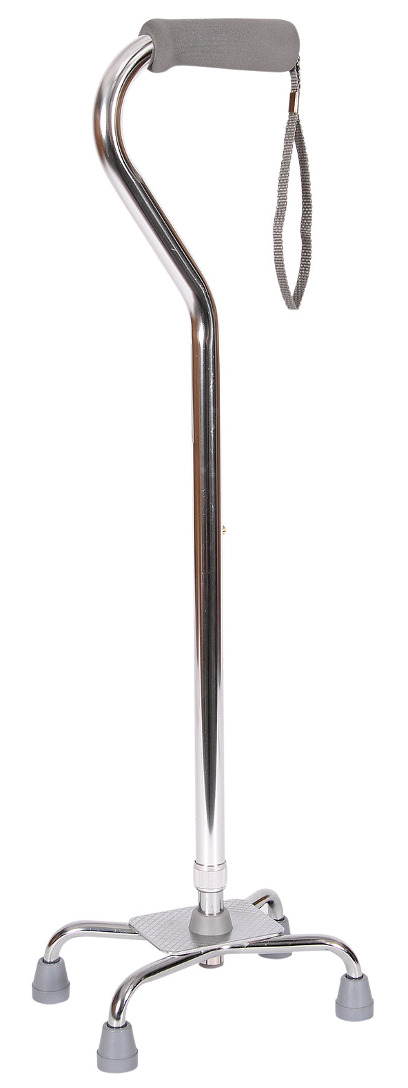 銀適四腳拐杖 銀適四腳拐杖採用鋼質底座、鋁管上管,再配合舒適手柄,穩定堅固又能輕便使用,可輔助使用者行走,並具備4點支撐點,讓用家著地更穩固。點擊進入,瞭解更多