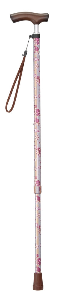日本tacaof-摺合式花紋拐杖-1 日本TacaoF 伸縮拐杖提供牢固抓握,降低走路時跌倒的風險另附拐杖繩,防止拐杖從手中滑落。日本TacaoF 伸縮拐杖時尚設計,美觀耐用,採用伸縮設計,方便攜帶。