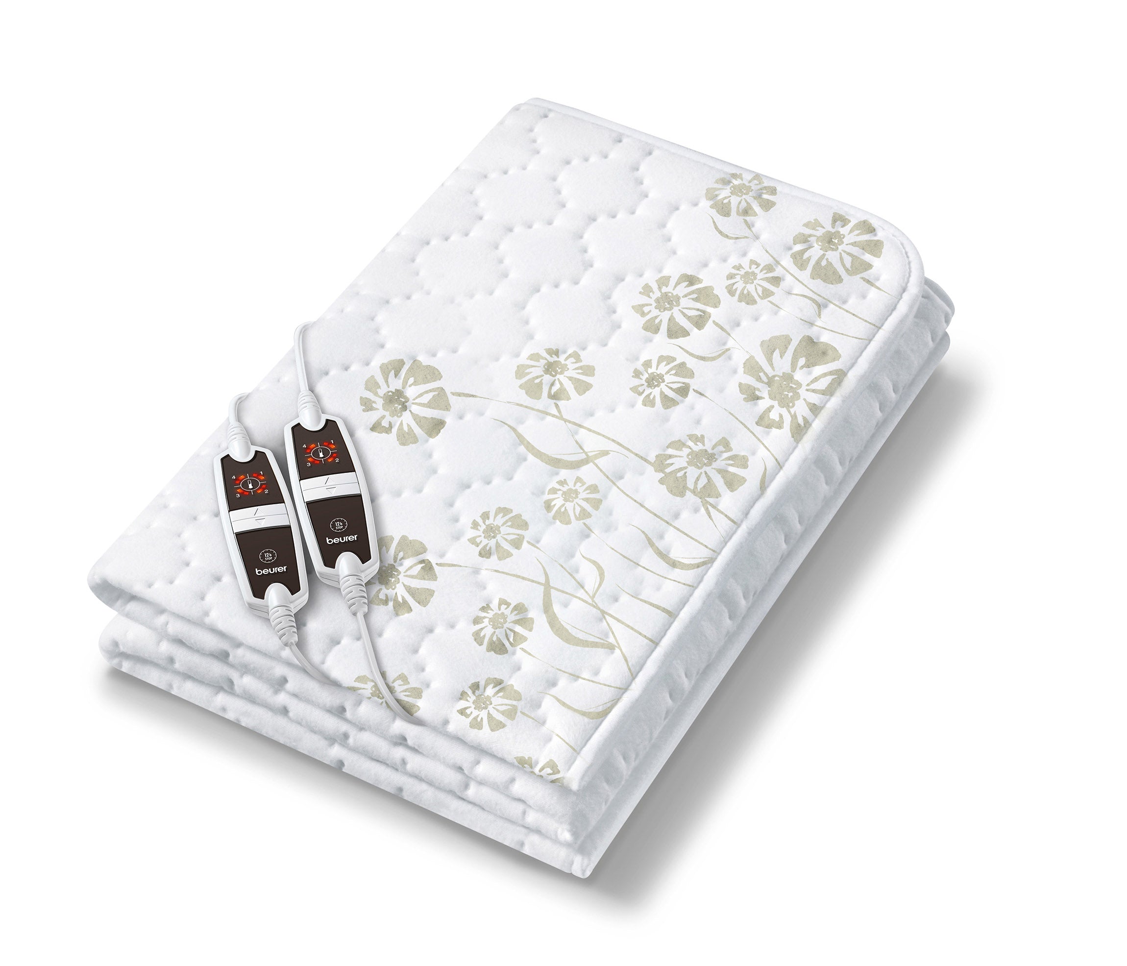 連接電源後具有發熱保溫功能,直接鋪在床上使用,溫暖舒適。表面為超柔軟質料,底面搖粒絨質料,保暖防冷,柔軟舒適。2個分別獨立控制的保暖區域,設有4種溫度可供調節,可根據個人需要調節溫度。3小時後自動從4或3級切換到2級,約12小時後自動關閉,具有「德國三重電熱安全防護系統BBS」,以防電熱床墊表面過度加熱,安全可靠 可拆式電源線,容易收納。