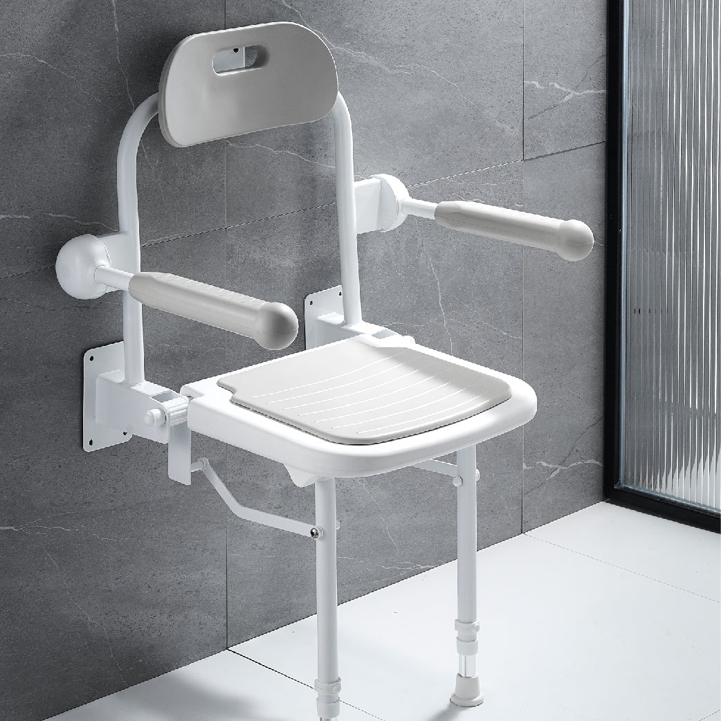 可摺合上牆式沐浴椅