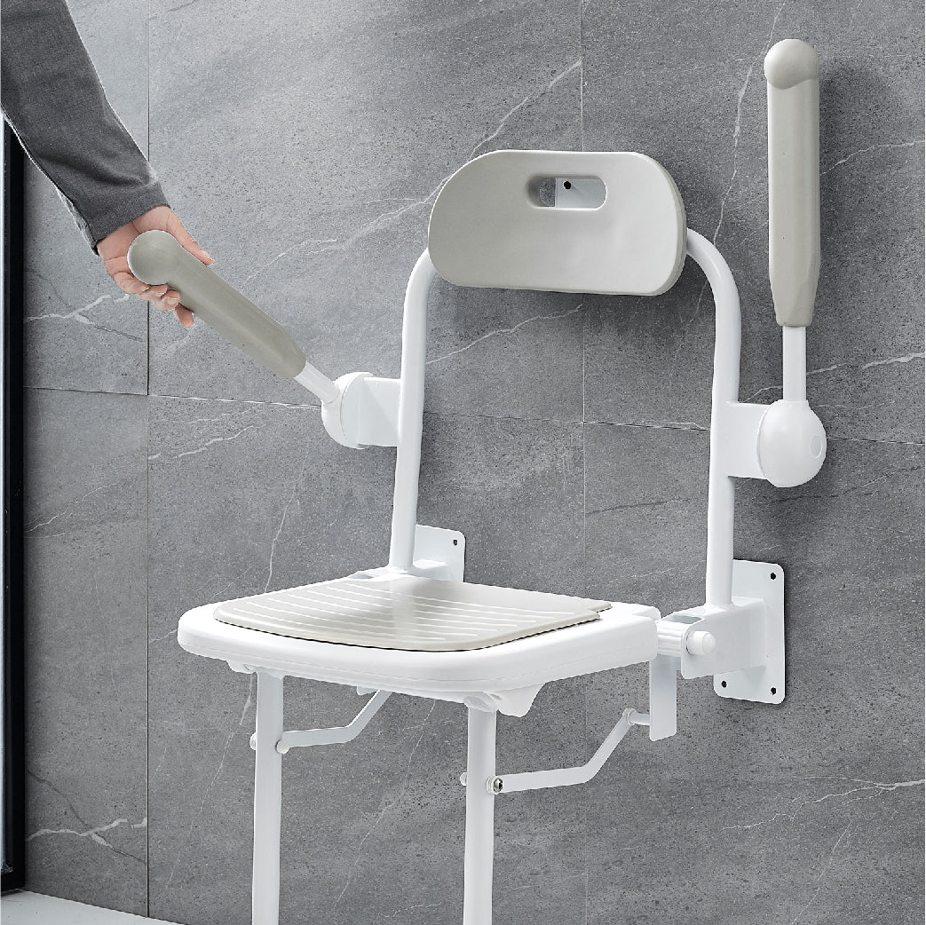 可摺合上牆式沐浴椅