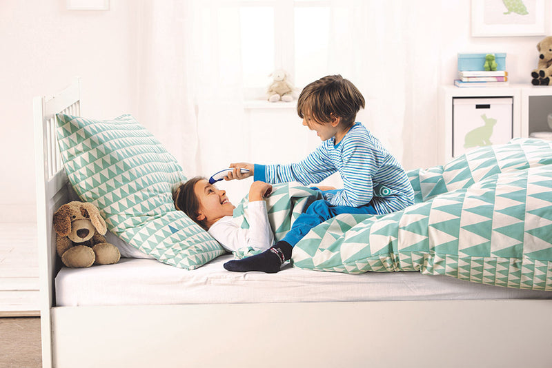 hartmann-veroval®-防護耳塞  適合一家大小使用,配合Hartmann Veroval®耳額兩用紅外線體溫計使用,可以衛生的進行耳內溫度測量,適合Veroval®️ 2合1紅外線溫度計,一個包裝包含20個單次使用防護耳塞。