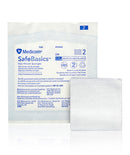 Medicom SafeBasics 消毒無紡布片採用柔軟、不掉毛和透氣的物料製成，提高患者舒適度。安全無菌，防止交叉污染，吸水性強，方便，獨立包裝。