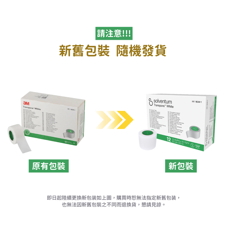 3M Micropore 易撕醫生紙膠帶 (1吋) (12卷/盒)