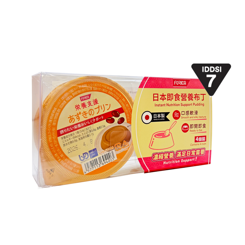 日本厚利加 Forica 即食營養布丁 (紅豆味) (4個/盒｜IDDSI等級7)