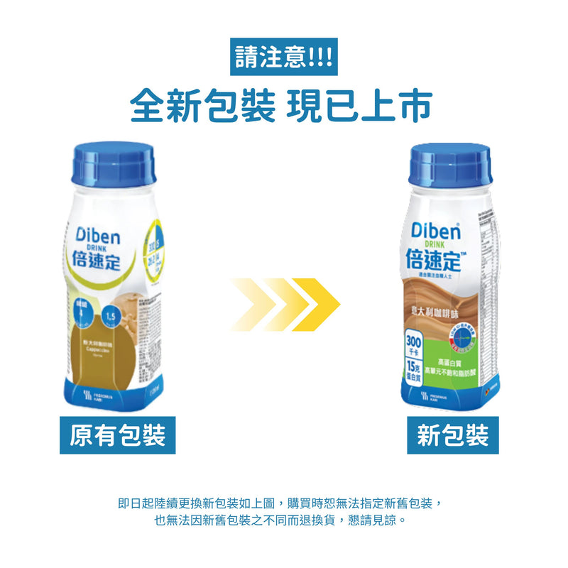 [原箱] Fresenius Kabi 倍速定營養品 (雲呢拿味/意大利咖啡味) (24支)