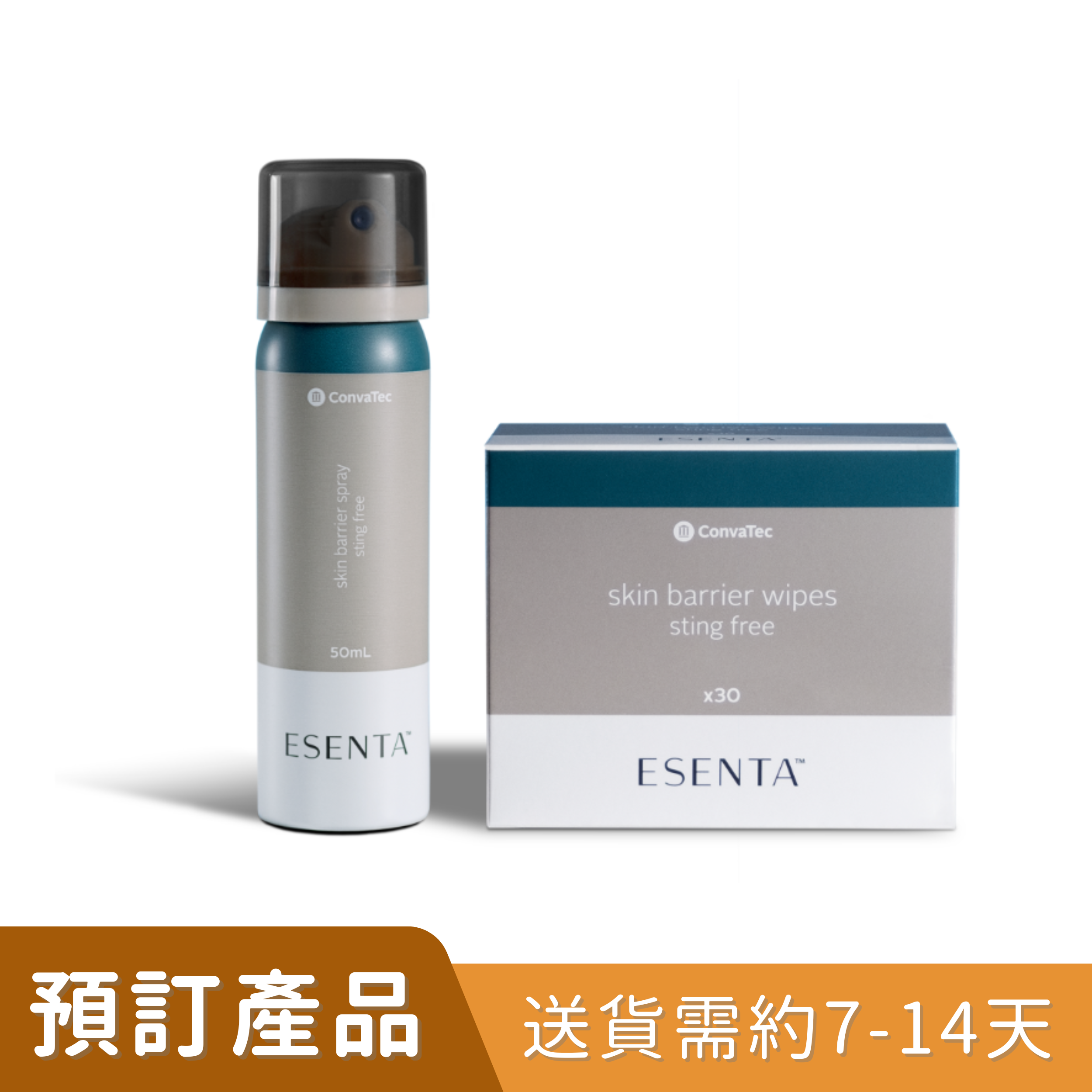 Convatec ESENTA™ 低敏護膚濕紙巾 (423282) 及 護膚噴霧 (423288) [預訂貨品]