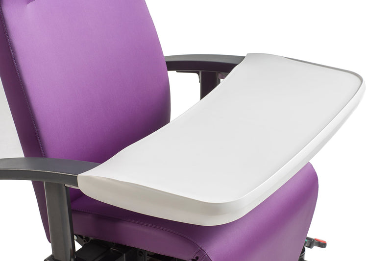 比利時Moments INO CURA NS 高背椅擁有多款不同個人化配件，貼合用家個別需要。可選配件為咖啡枱、塑膠餐桌板及鹽水架。