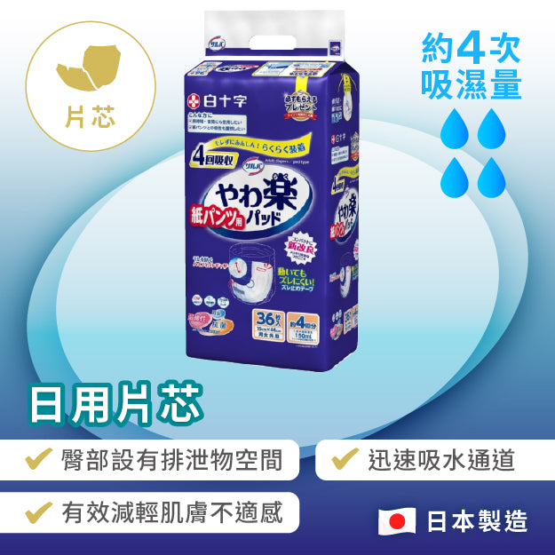 日本喜舒樂日用片芯-4回吸收