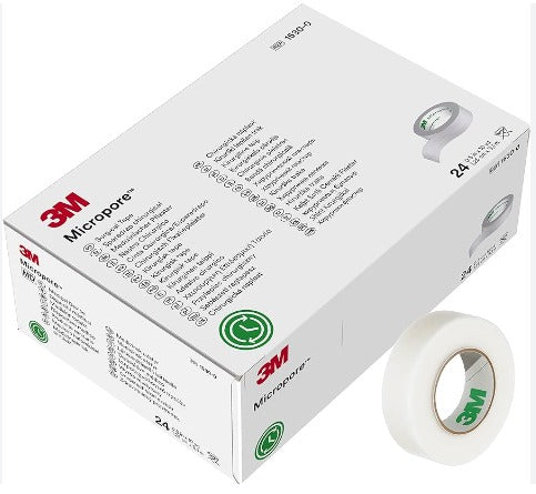 3M Micropore 醫生紙膠帶 (1/2吋) (24卷/盒)