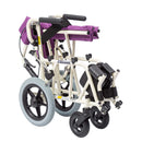 日本Kawamura KA6 便攜式輪椅體型小，可輕鬆在狹窄場所行走。12" 小後輪設計，輕盈而且方便收藏，特闊座基旅行輪椅，行走時更穩定及安全;靠背亦可摺疊，摺合後可推行，方便搬運。超輕航空鋁合金支架，堅固耐用。