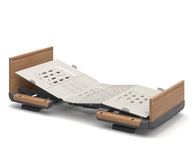 日本Paramount Bed 樂匠Z電動護理床提供傢俱般的美觀，舒適又安全的起臥床環境。特設獨一無二的一鍵式座椅位（舒適連動功能），用戶安全的高度，最低可降到21厘米，減輕墜床時的衝擊。易於起床，因腳部高度較低，無須抬腳便很容易把腳放至地上。具有革命性背部抬高機能 Relax Motion，可以配合使用者的背膝動作調節床身傾斜角度，用家的視野變得更開闊。