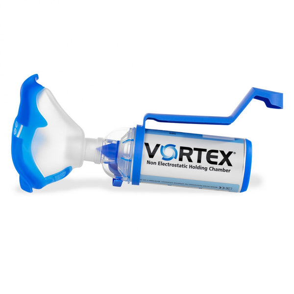 VORTEX藥物吸入器分為成人、兒童、嬰兒型號，特點之一是可單手操作，方便手部不協調人士使用，以大大提升藥物吸收率。產品特別採用鋁質物料，可防止靜電將藥物黏貼於鋁罐內部，增加藥物吸入率。