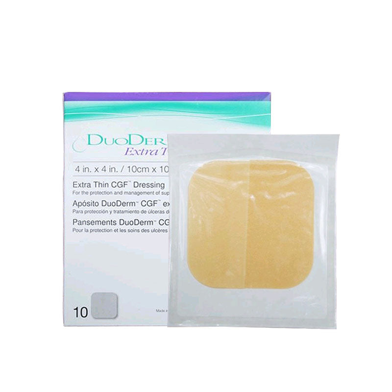 此產品的設計目的是減少因為摩擦而造成皮膚受損。對於乾燥或輕微滲出液的傷口，DuoDERM® Extra Thin 多愛膚超薄型敷料(人工皮)可用作第一層的親水性膠體敷料。可以用於固定AQUACEL®或AQUACEL® Ag敷料，作為第二層敷料。歐洲壓瘡指導委員會（EPUAP）和國家壓瘡指導委員會（NPUAP）的指南建議，使用親水性敷料來處理壓瘡。 DuoDERM® Extra Thin敷料可用來處理第一期和第二期壓瘡。