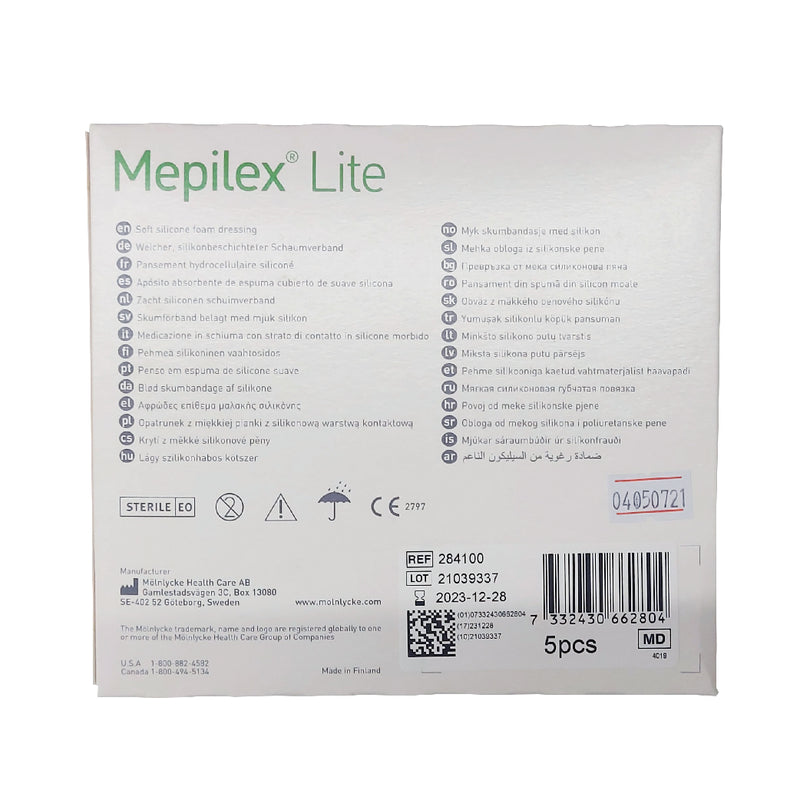 Molnlycke Mepilex® LITE 敷料貼 (10 x 10厘米) (5片/盒)