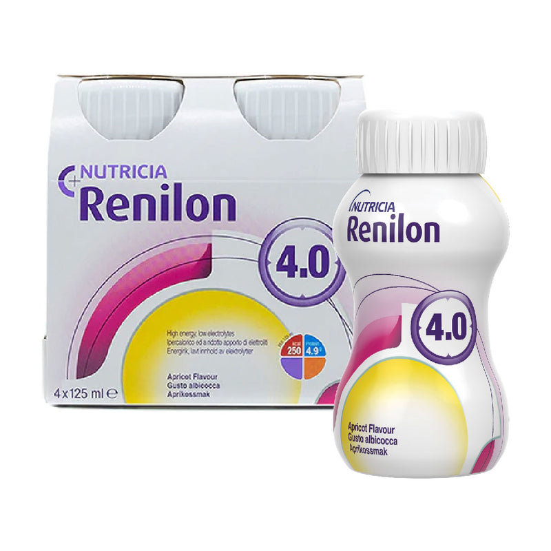 Nutricia Renilon 腎宜康 4.0 洗腎人士專用營養補充品 (杏脯味) (4支)