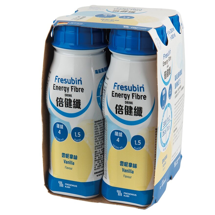 Fresenius Kabi 倍健纖高能量營養品可提供人體所需的營養素包括碳水化合物、蛋白質、脂肪、各種維生素及礦物質。適合蛋白質或熱量攝取不足人士，可作日常營養或代替主餐之用。完整均衡營養品，專為需要額外補充營養人土而設。可滿足病人對熱量的額外需求，提升抵抗力及生活質素及有助增加肌肉質量及修補身體組織。