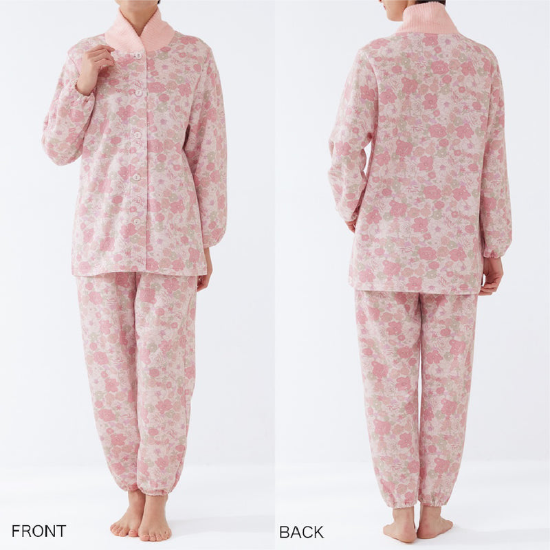 日本Gunze 秋冬保暖衣領睡衣套裝 (女裝)